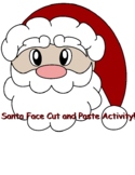 Santa Face Cut and Paste Activity
