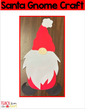 Preview of Santa Gnome Craft (Christmas Craft)