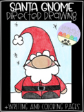 Santa Gnome - Directed Draw and Write with Coloring Pages