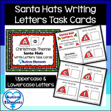 Santa Hat Write Letters Task Cards-Christmas/Winter- Autis
