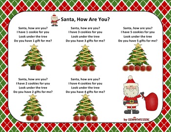 Preview of Christmas Song - Santa, How Are You + Sing-Along Track (mp3)
