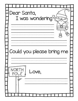 Santa Letter by FirstGradeWithShannon | TPT