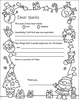 Santa Letter by Miss Janis | TPT