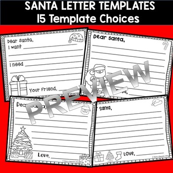 Santa Letter | Christmas Writing | Dear Santa | Writing Templates