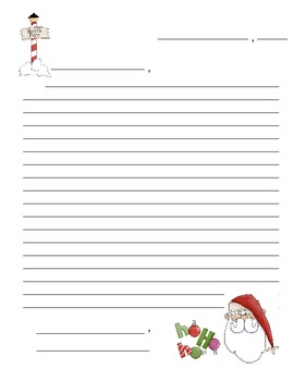 Santa Letter Stationary by Room Six ROCKS | Teachers Pay Teachers