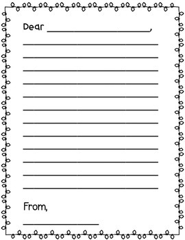 Santa Letter Template by Dizzy Ozzy | Teachers Pay Teachers