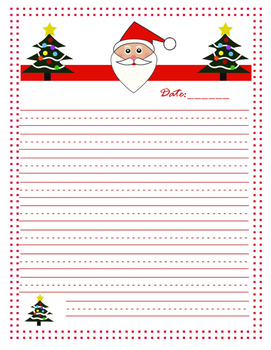 Santa Letter Template-K-4 by Lin's Clips | Teachers Pay Teachers