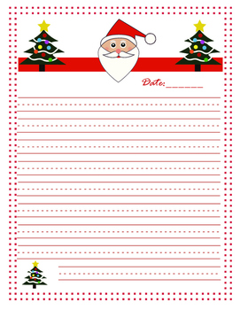 Santa Letter Template-K-4 by Lin's Clips | TPT