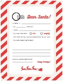 Santa Letter/Writing Skills/Classroom Party