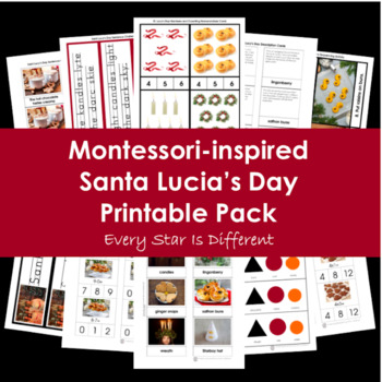Preview of Santa Lucia's Day Printable Pack