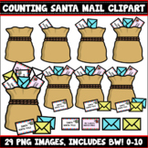 Santa Mail Counting Clipart