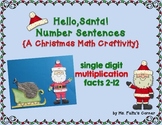 Santa Math Craftivity: Multiplication and Division Number 