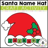 Santa Name Hat Craft | Santa Hat Template | Christmas Activities
