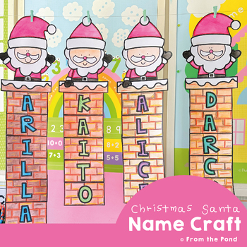Preview of Santa Name Christmas Craft