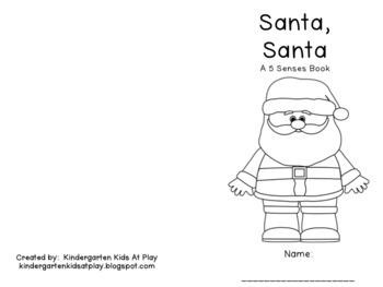 Preview of Santa, Santa   A 5 Senses Book about Christmas