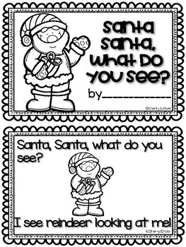 Santa, Santa, What Do You See? Christmas Emergent Reader by Sherry Embler