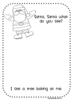 Santa, Santa what do you see? by Top Teacher | Teachers Pay Teachers