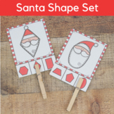 Santa Shape Activities Set