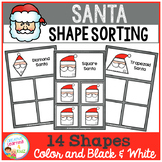 Shape Sorting Mats: Santa Christmas