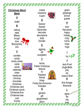 Christmas Story Writing Project With Template, Pop-Outs, and Story Starters