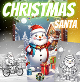 Santa The Robot Coloing pages: A coloring book adventure