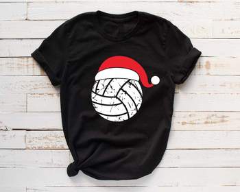 Preview of Santa Volleyball Hat Christmas svg Elf sweater ball mom tackle merry 1041s