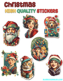 Santa and Friends High Quality Stickers - Christmas - 7 PN