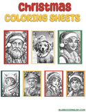 Santa and friends Coloring Sheets - Christmas - 7 High Qua