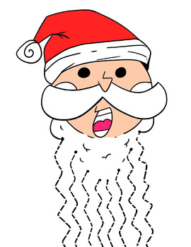 Christmas Scissor Skills - Santa's Beard Cutting Worksheets - Fine Motor  Skills