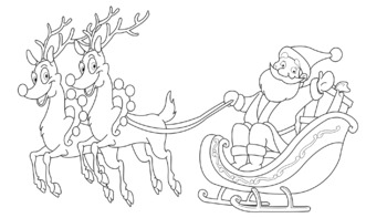 Preview of Santa clause coloring page