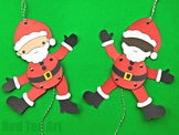 Santa Puppet for Christmas Fun - STEAM Craft Activity (Les