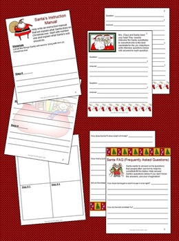 Santa is Sick Writing Pack by Lesson Lady | TPT