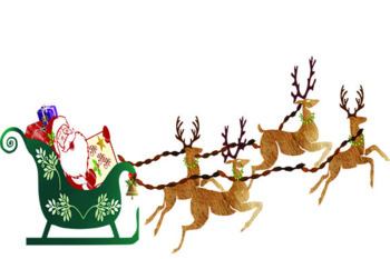 Preview of Santa on a Sleigh