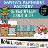 Santa's Alphabet Factory Interactive Game for Google Slides