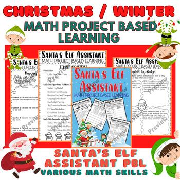 Preview of Santa's Elf Assistant PBL | Christmas / Winter Math Project Based Learning