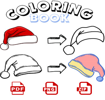 Preview of Santa's Enchanted Hut Coloring Adventure