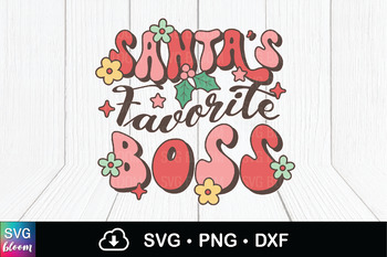 Preview of Santa's Favorite Clipart Sublimation PNG SVG DXF