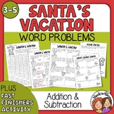 Santa's Going on Vacation! Math Story Problems and Christm