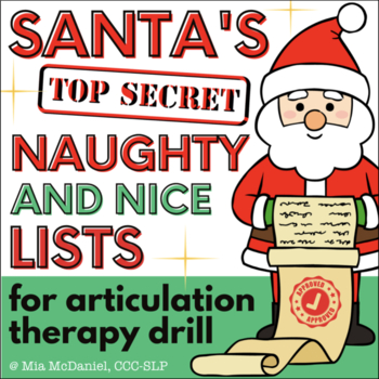 santa naughty or nice list clipart