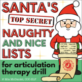 Santa's Naughty & Nice Lists | a Hilarious Articulation Resource