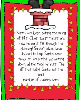 Santa's Sweet Tooth Christmas Problem Solving Math Games By Heather Huffman