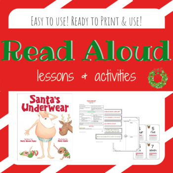 Preview of Santa's Underwear Lesson Plan & Activities (Distance & In-person Learning)