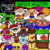 Santa's Vacation Clipart {Creative Clips Clipart}