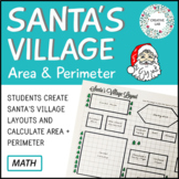 Santa's Village Design - Area & Perimeter - Christmas Math
