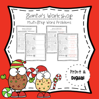 Preview of Santa's Workshop - Multi-Step Word Problems
