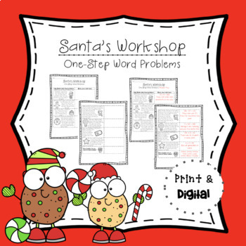 Preview of Santa's Workshop - Single Step Word Problems