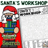Santa's Workshop Christmas Word Search Puzzle Christmas Wo