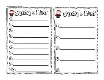 Santa's Letter Writing Kit for Work on Writing or Writer's Workshop.