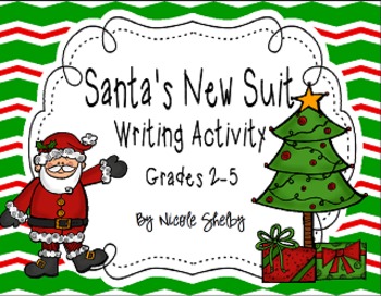 Preview of Santa's New Suit Writing Activity Freebie