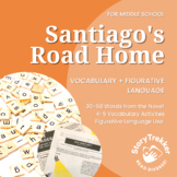 Santiago's Road Home Novel Vocabulary and Figurative Langu